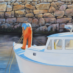 Fisherman Maine 16x20