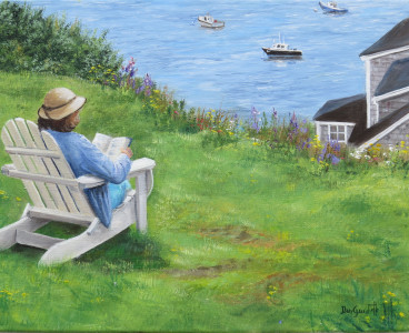Quiet Time Monhegan Island Maine 11x14
