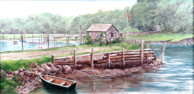 Docked at Olde York Harbor 12x24