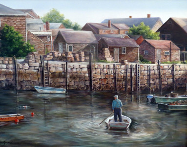 Early Morning in Rockport 22x28