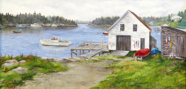 Harbor Cove Booth Bay 12x24