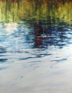 Reflections with Red 22x28